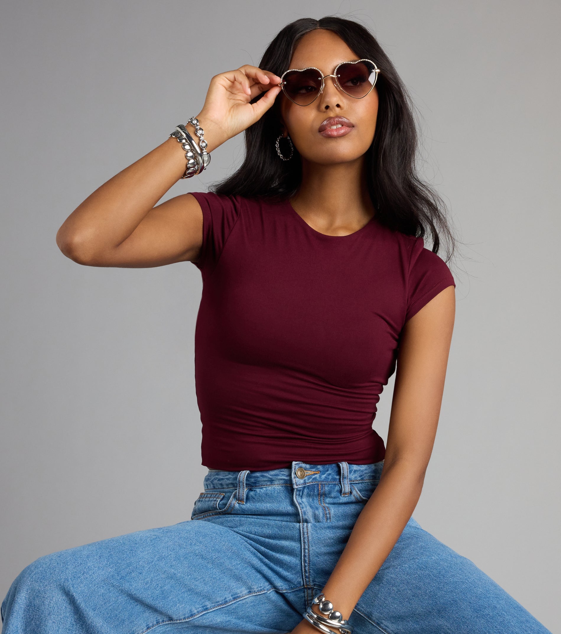 Heartbreaker Status Rhinestone Sunglasses