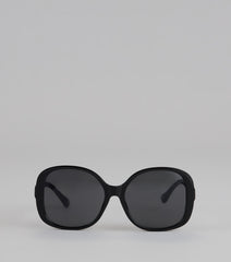 Too Glam To Care Oversized Braid Sunglasses