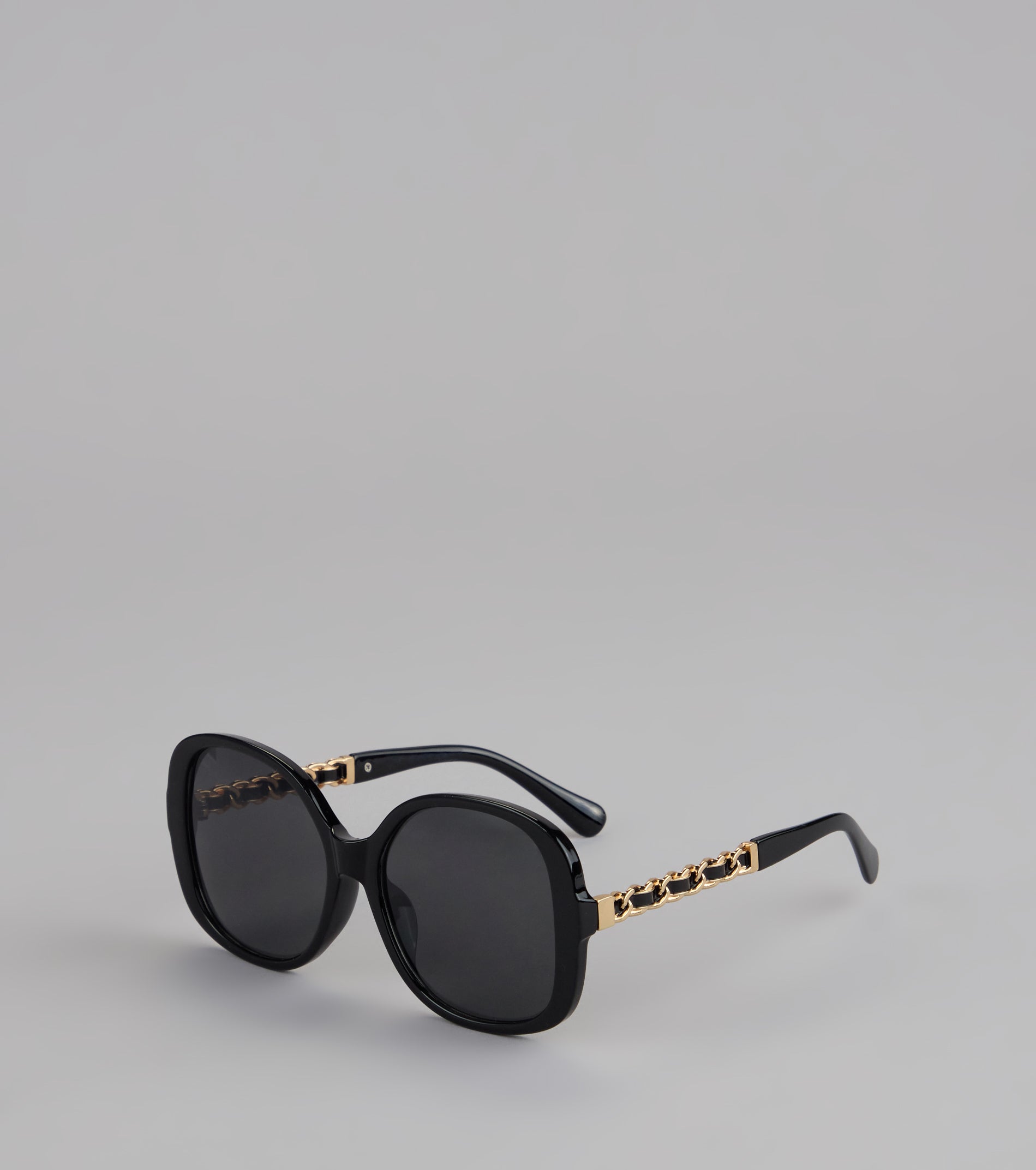 Too Glam To Care Oversized Braid Sunglasses