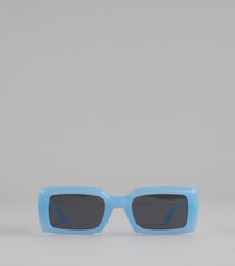 No Paparazzi Please Rectangle Sunglasses
