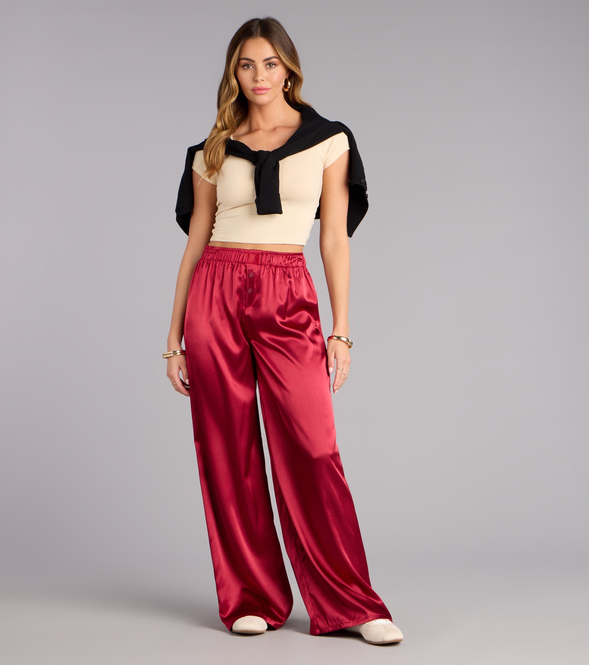 Pillow Talk Satin Pajama Pants