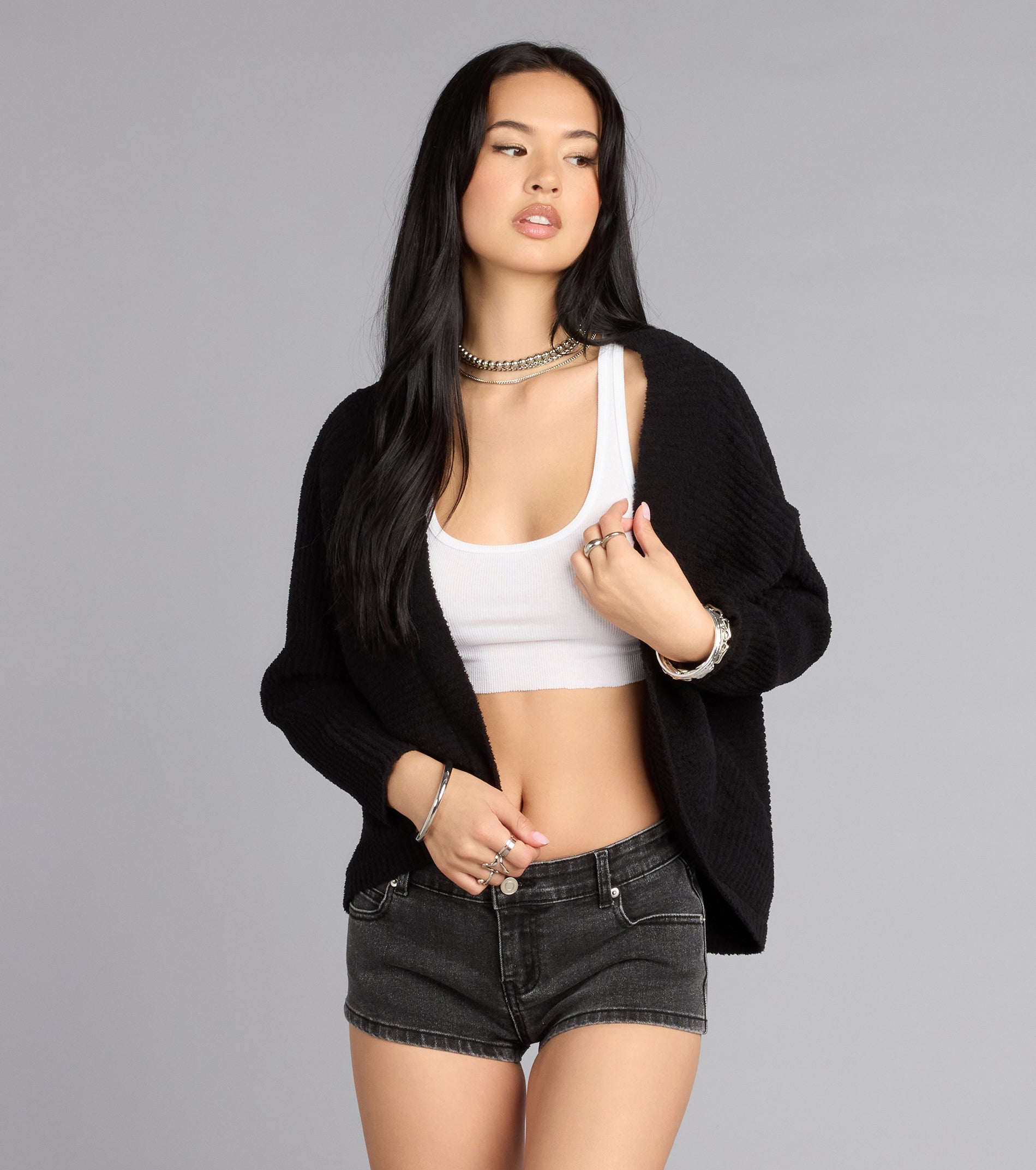 Fall Mornings Chenille Knit Cardigan
