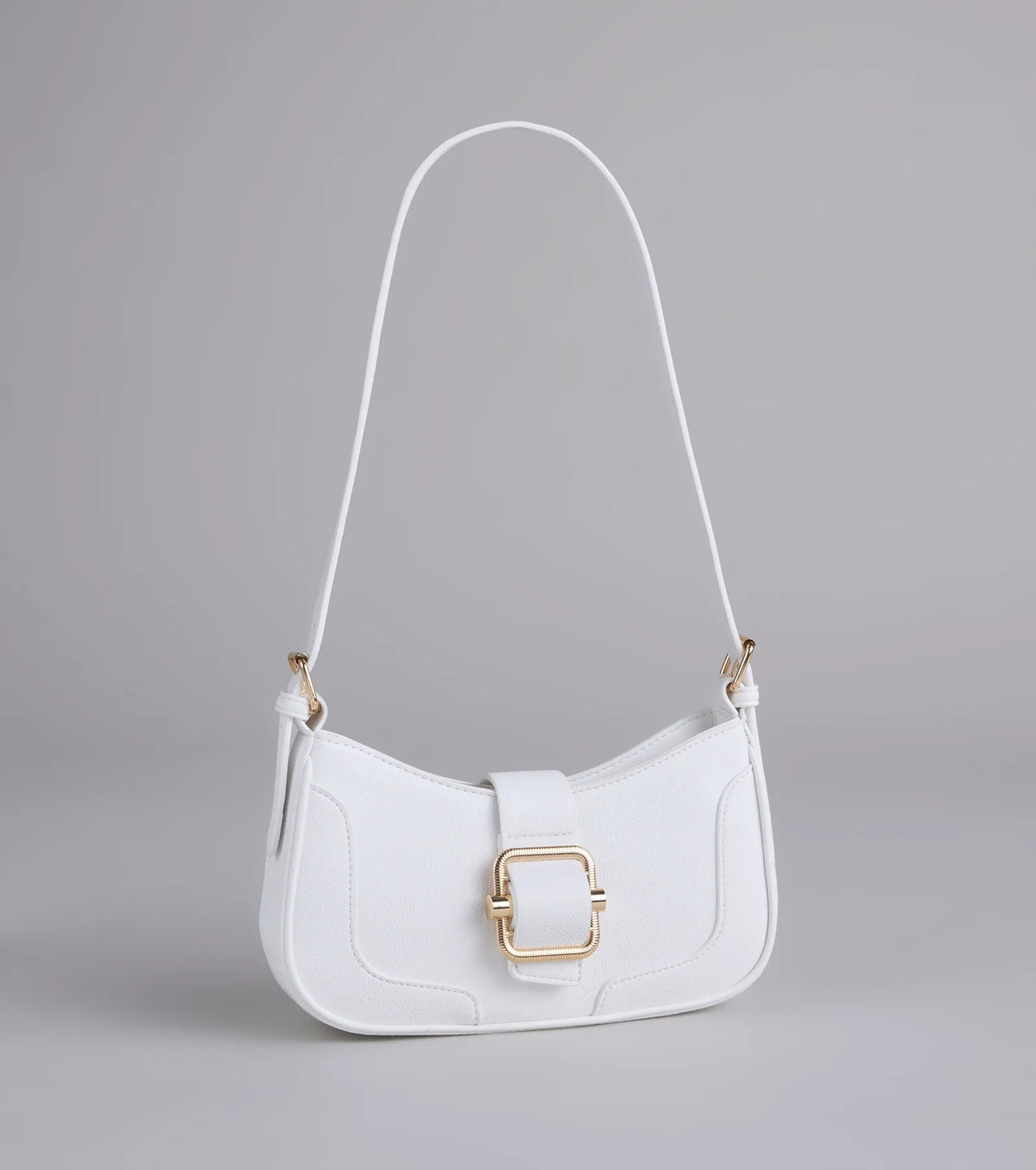 Not Your Basic Buckle Shoulder Bag