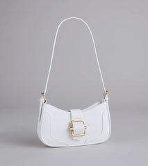 Not Your Basic Buckle Shoulder Bag