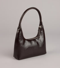 Slick Moves Faux Leather Mini Shoulder Bag