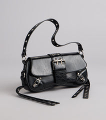 Street Icon Buckle Shoulder Bag