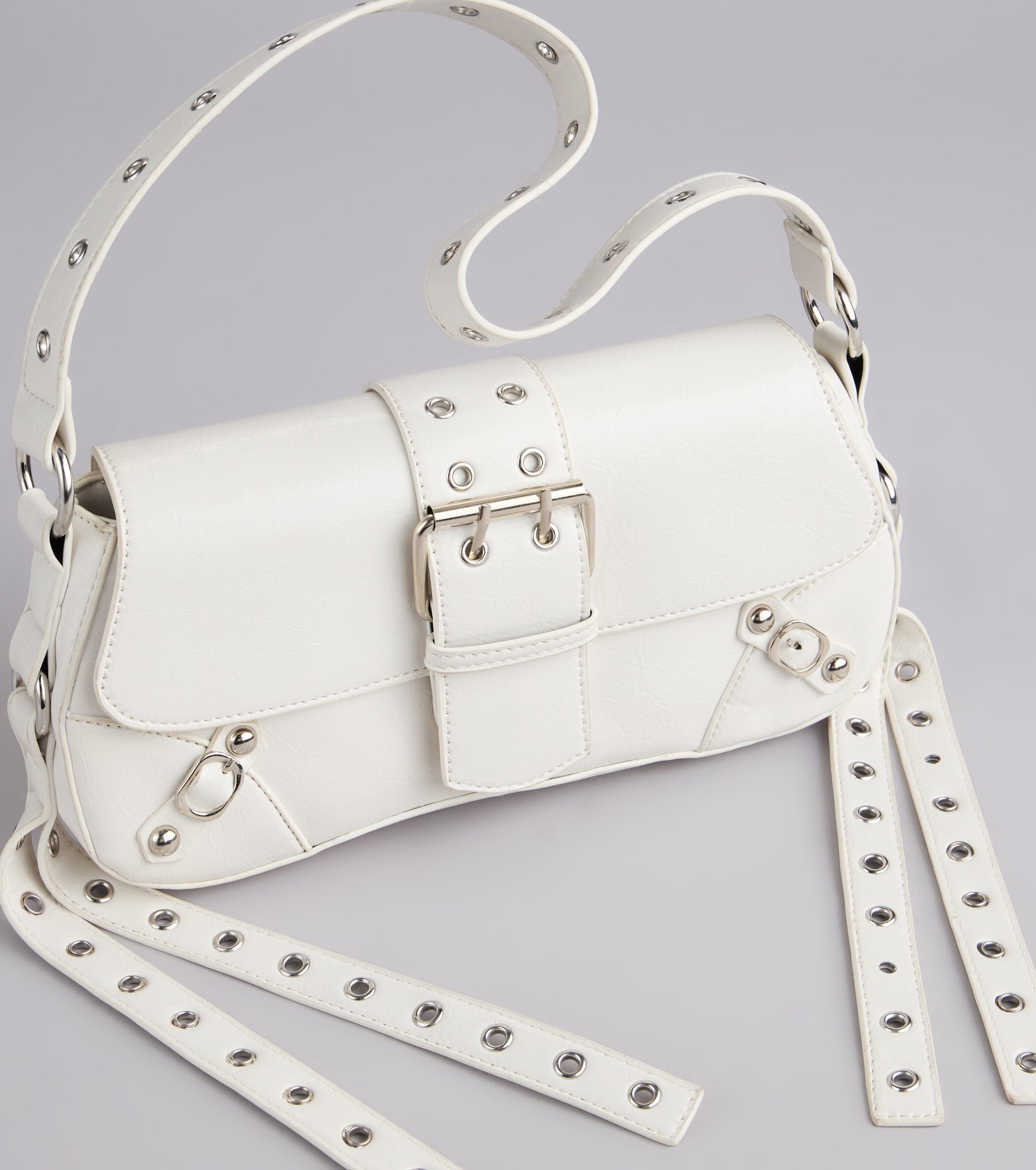 Tough Love Buckle Shoulder Bag