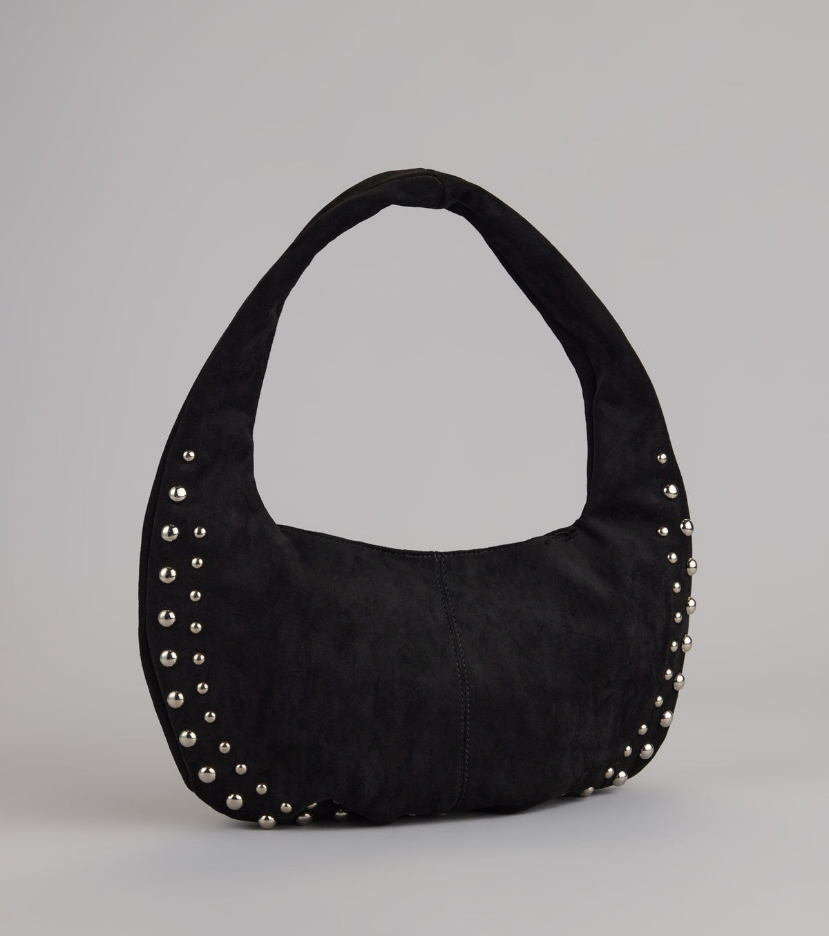 Studded And Stunning Suede Shoulder Bag