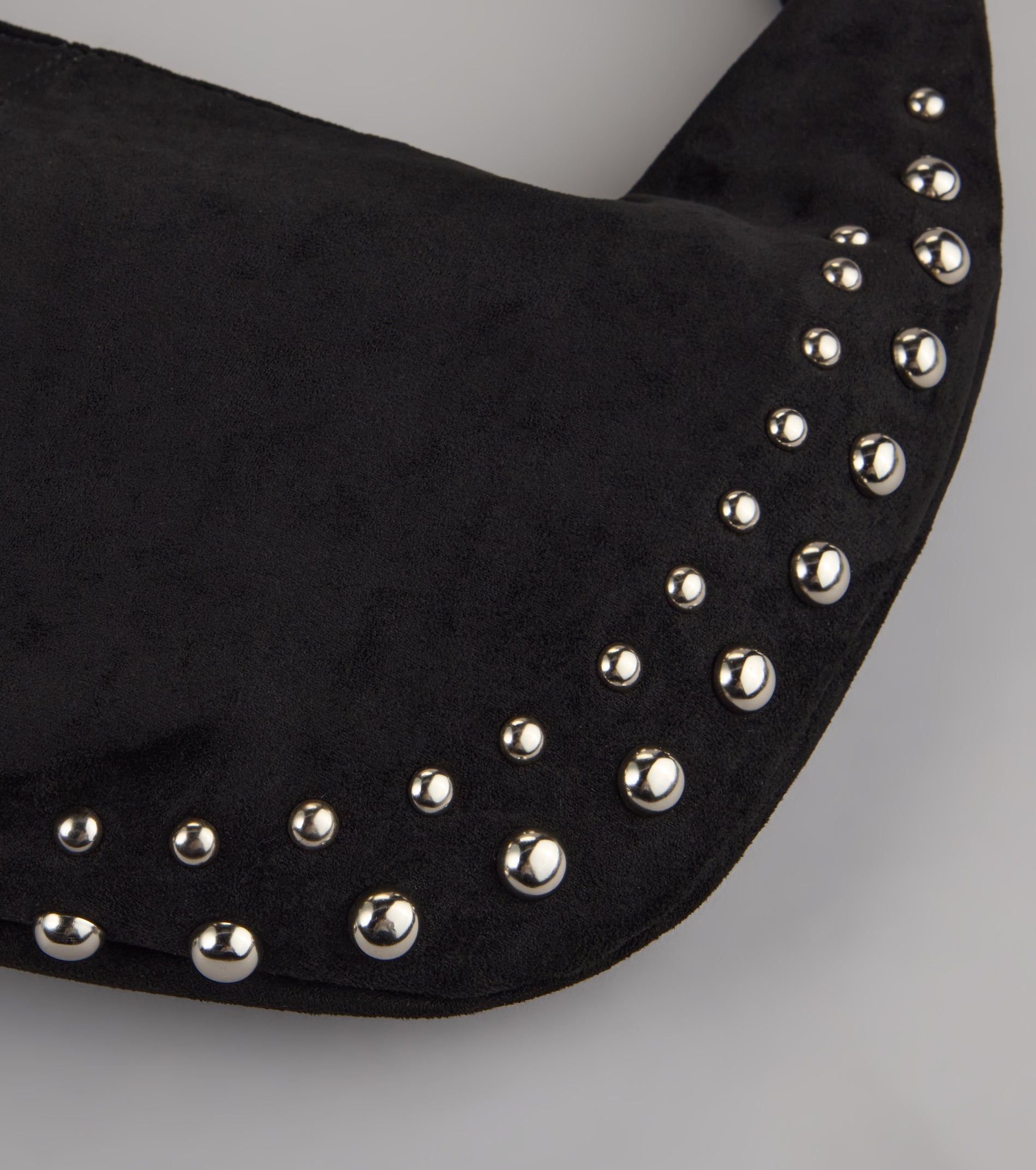 Studded And Stunning Suede Shoulder Bag