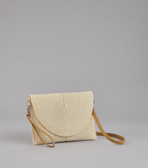 Easy Breezy Straw Clutch Bag