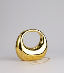 Structured Shine Metallic Bag