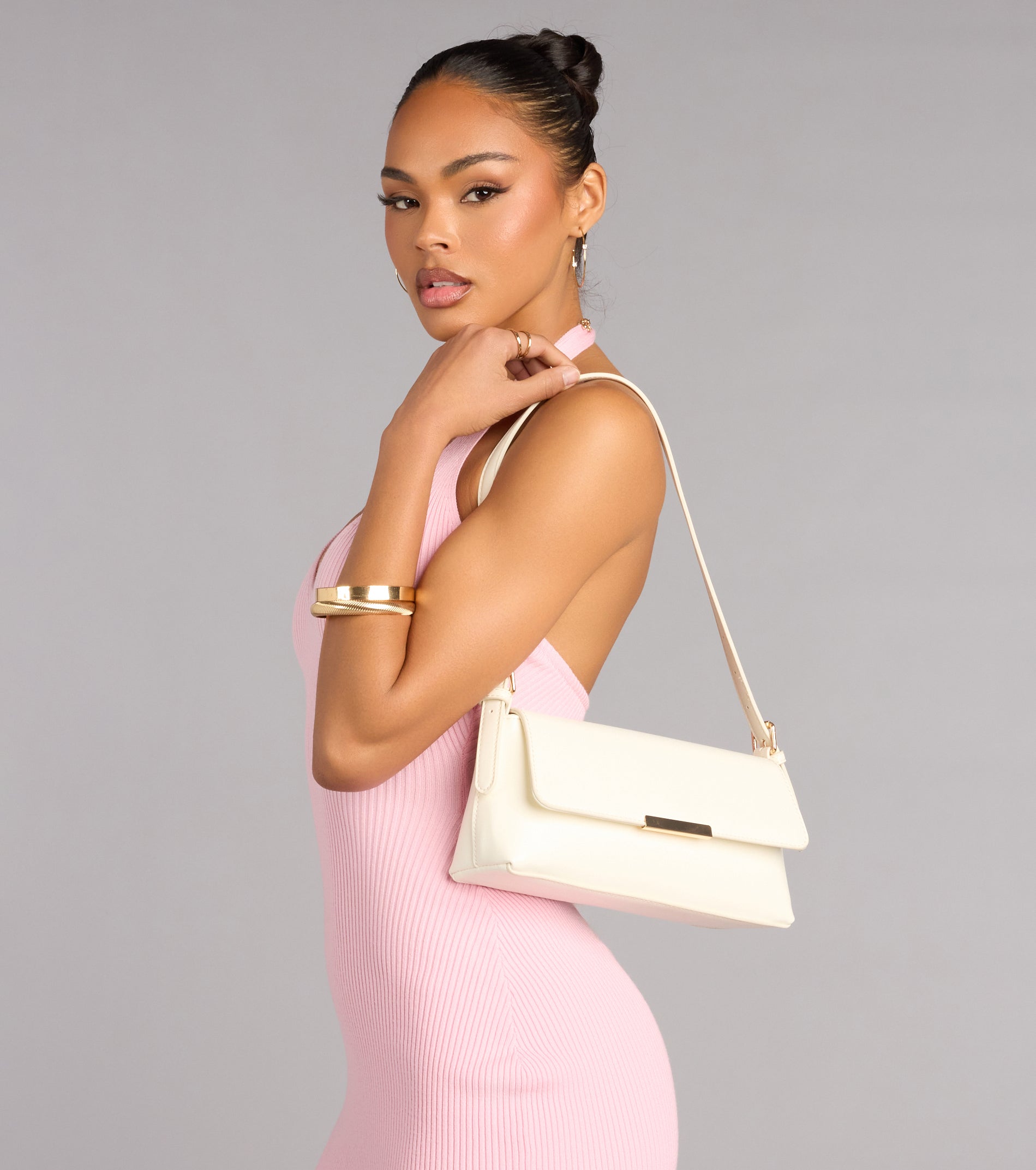 It Girl Vibe Faux Leather Shoulder Bag