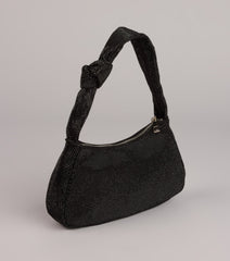 Glow Factor Rhinestone Shoulder Bag