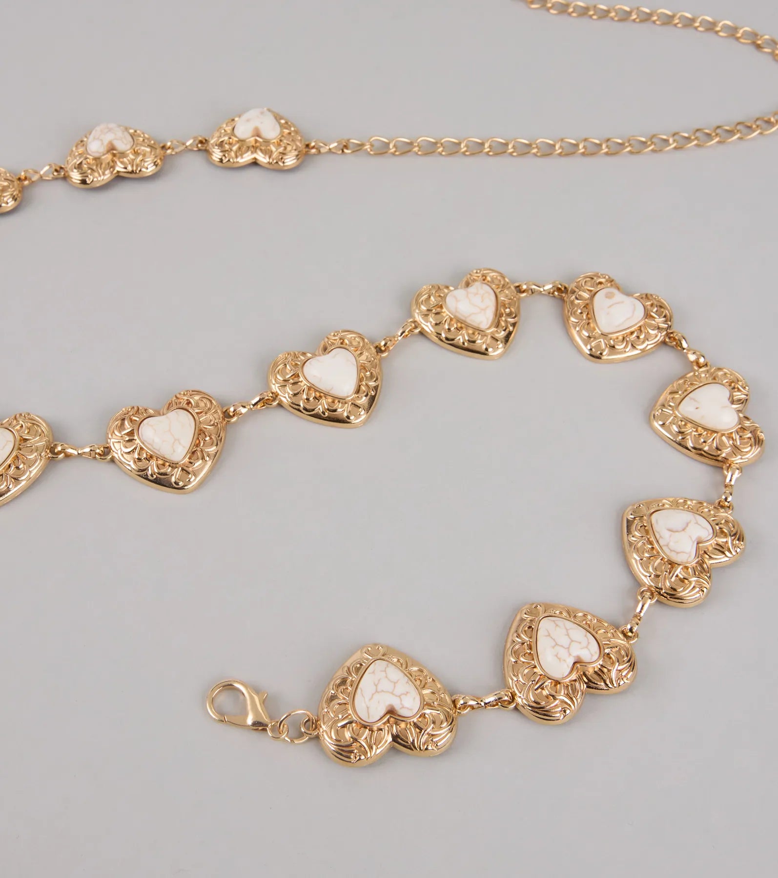 Wanderlust Dreams Heart Chain Belt