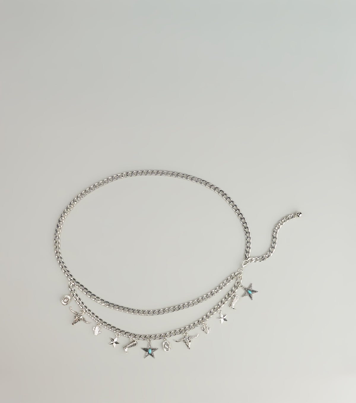 Playful Vibe Western Charm Chain Belt