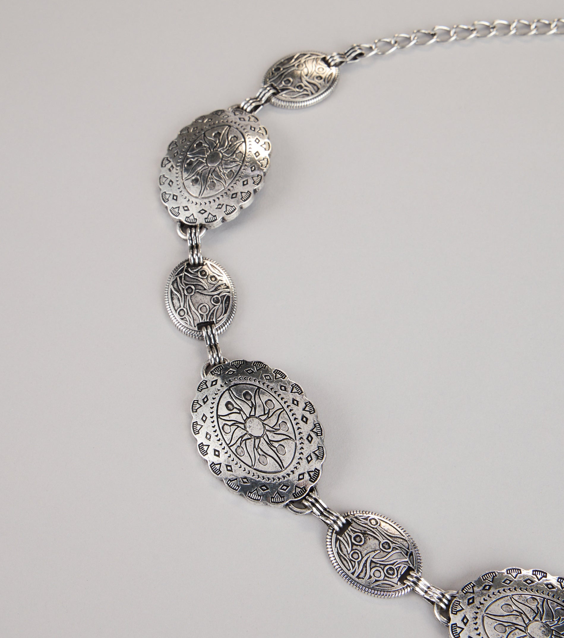 Gilded Elegance Medallion Chain Belt