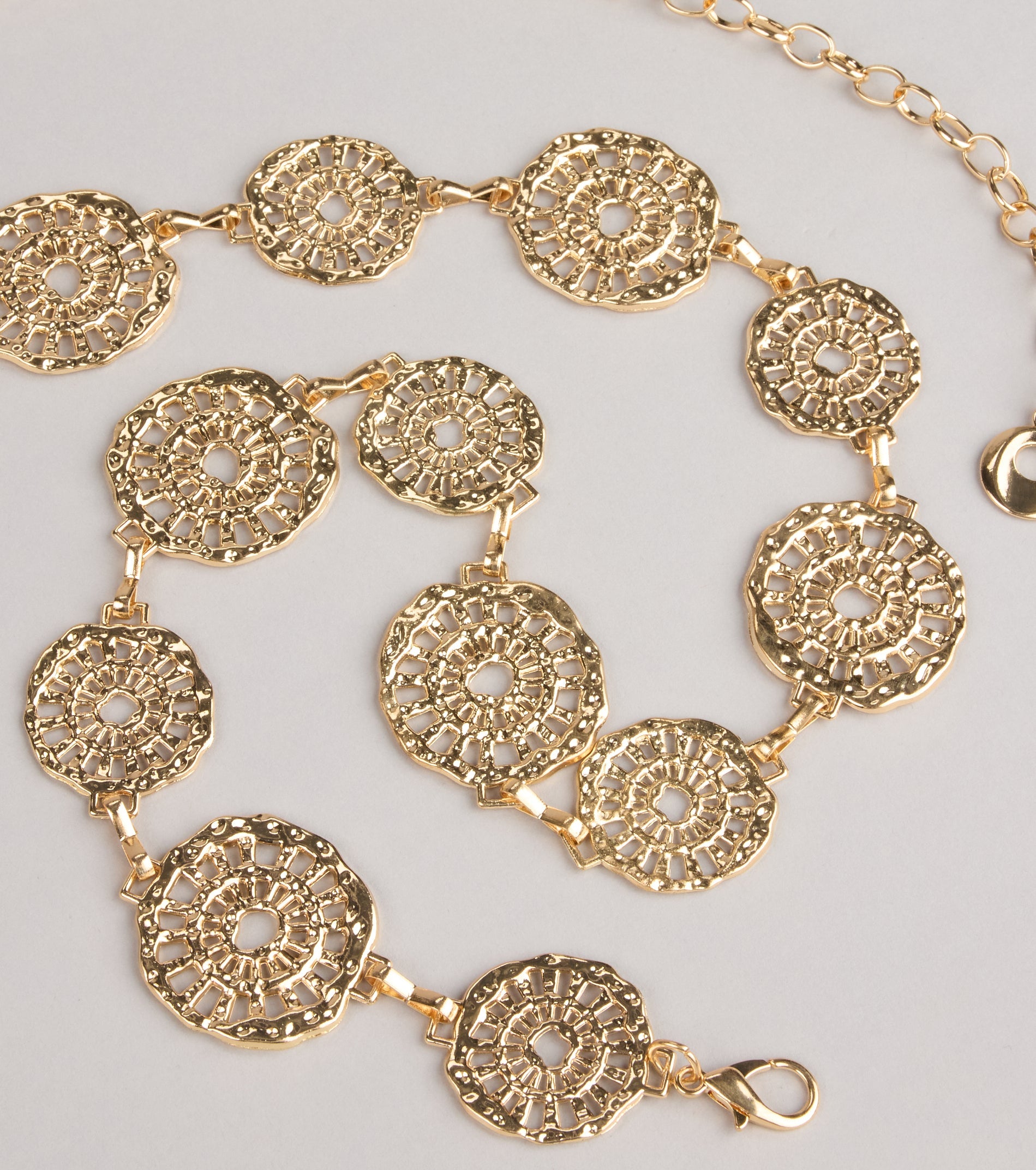 Linked in Shine Disc Chain Belt