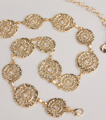 Linked in Shine Disc Chain Belt