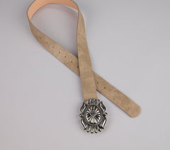 Trail Chic Faux Leather Belt