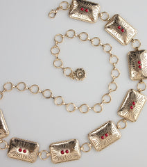 Desert Rose Concho Chain Belt