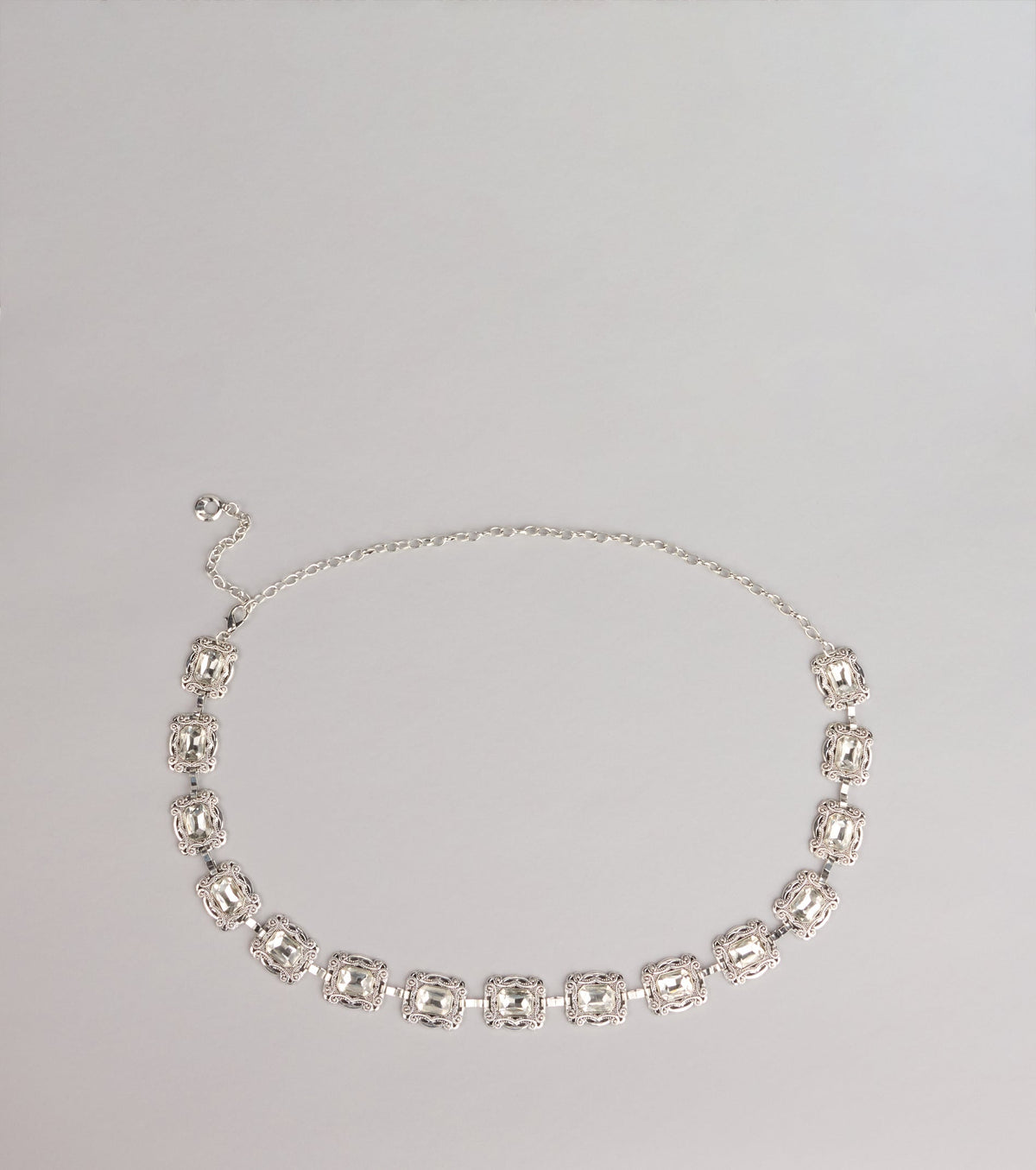 Gem Glow Etched Chain Belt