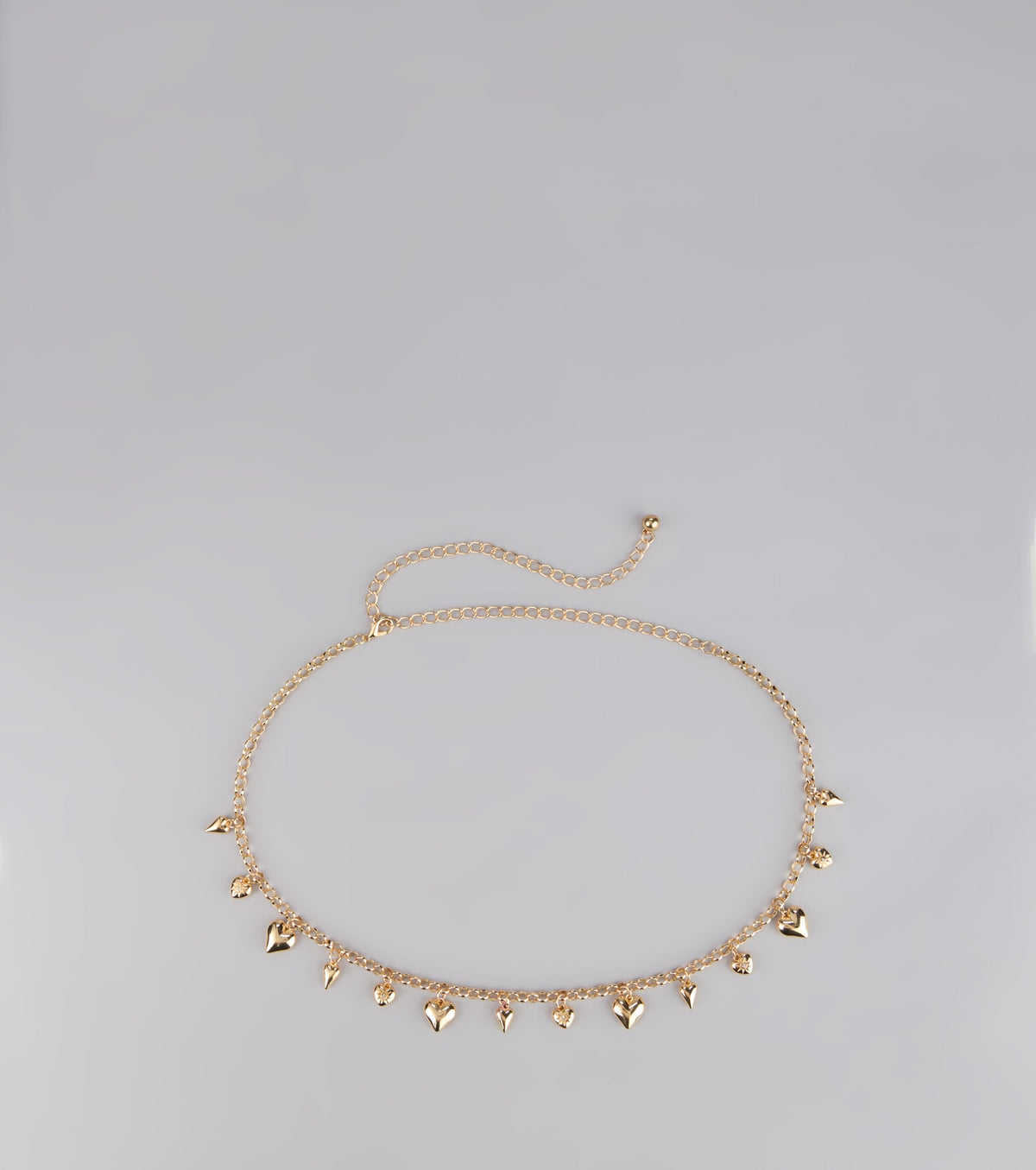 Heart To Heart Charm Chain Belt