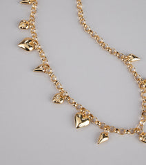 Heart To Heart Charm Chain Belt