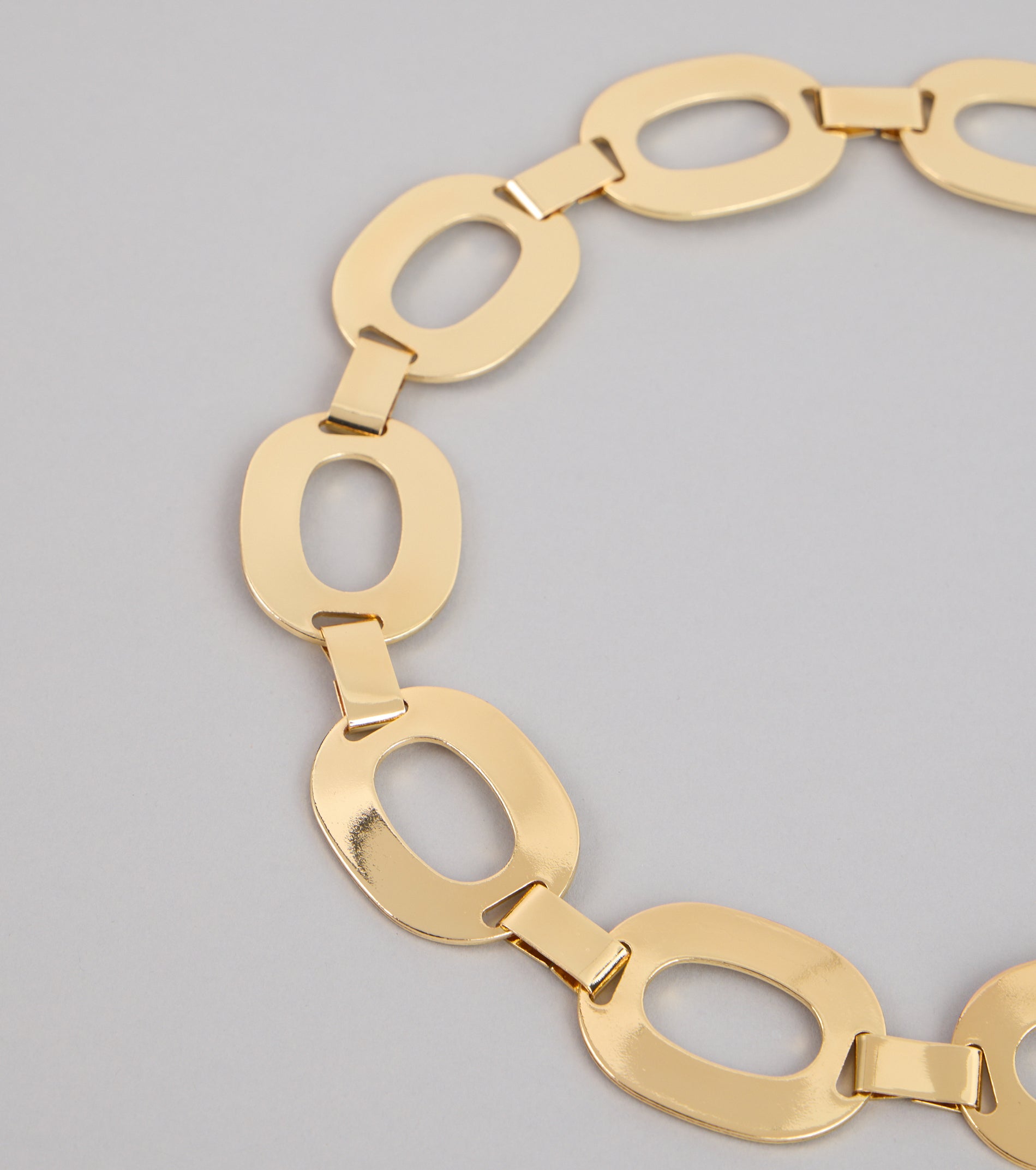 Glam Goals Oval Chain Belt
