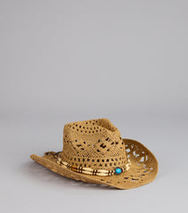 Wild Spirit Beaded Straw Cowboy Hat