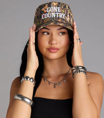 Gone Country Camo Baseball Cap