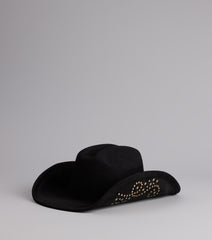 Starry Nights Suede Cowboy Hat