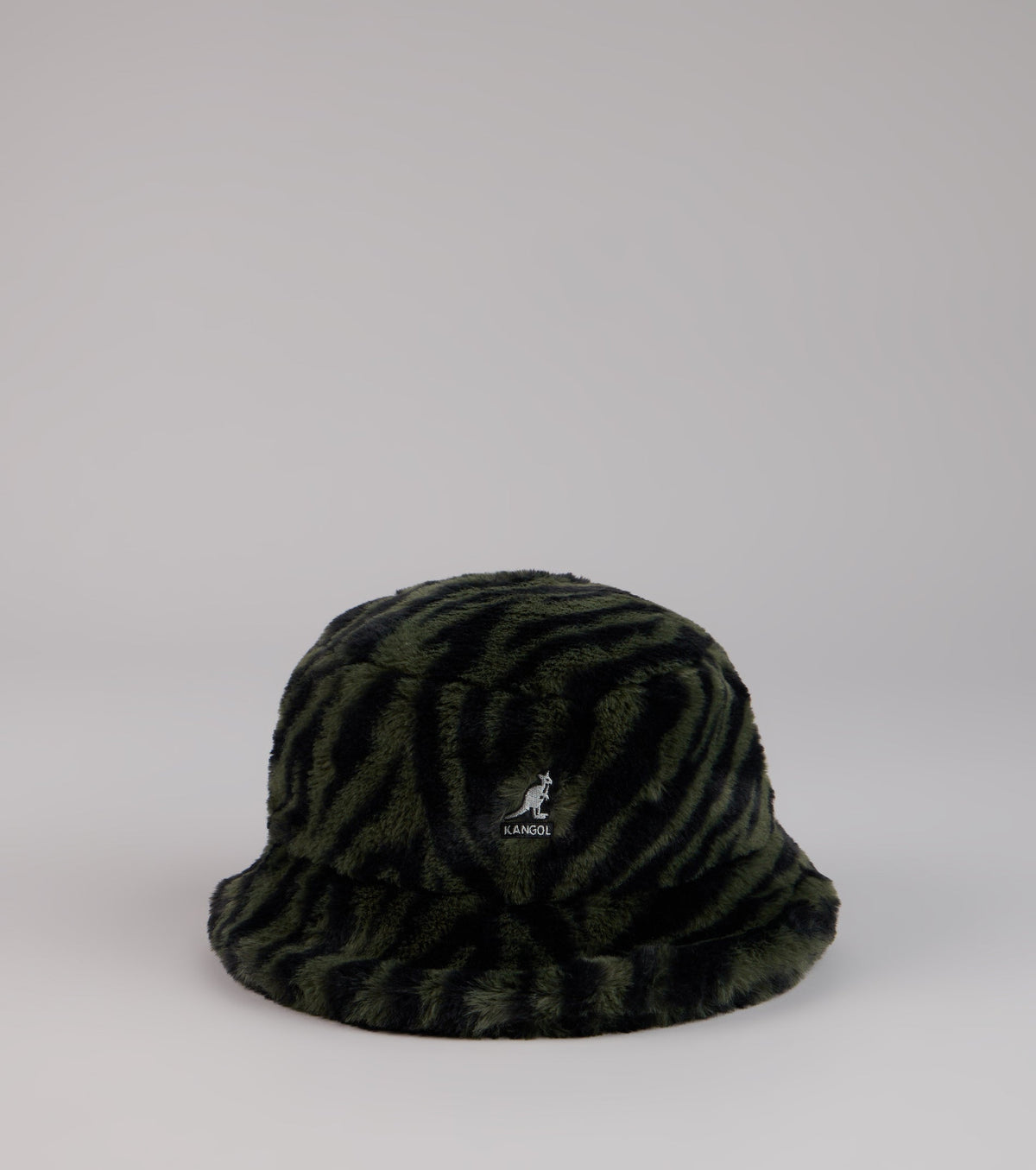 Kangol Zebra Print Faux Fur Bucket Hat