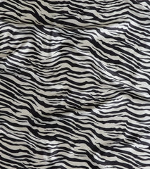 Call Me Extra Zebra Print Satin Scarf