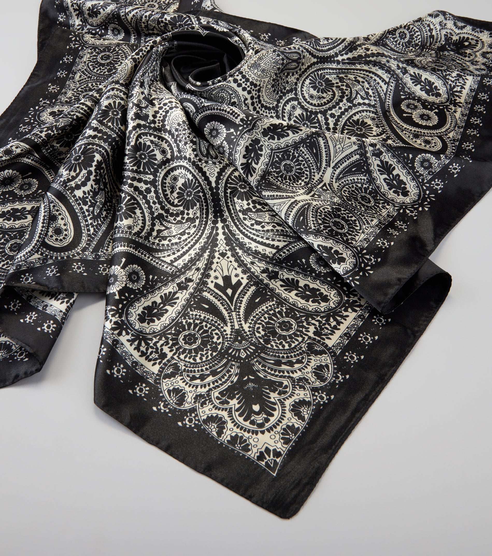 Dream On Paisley Satin Scarf