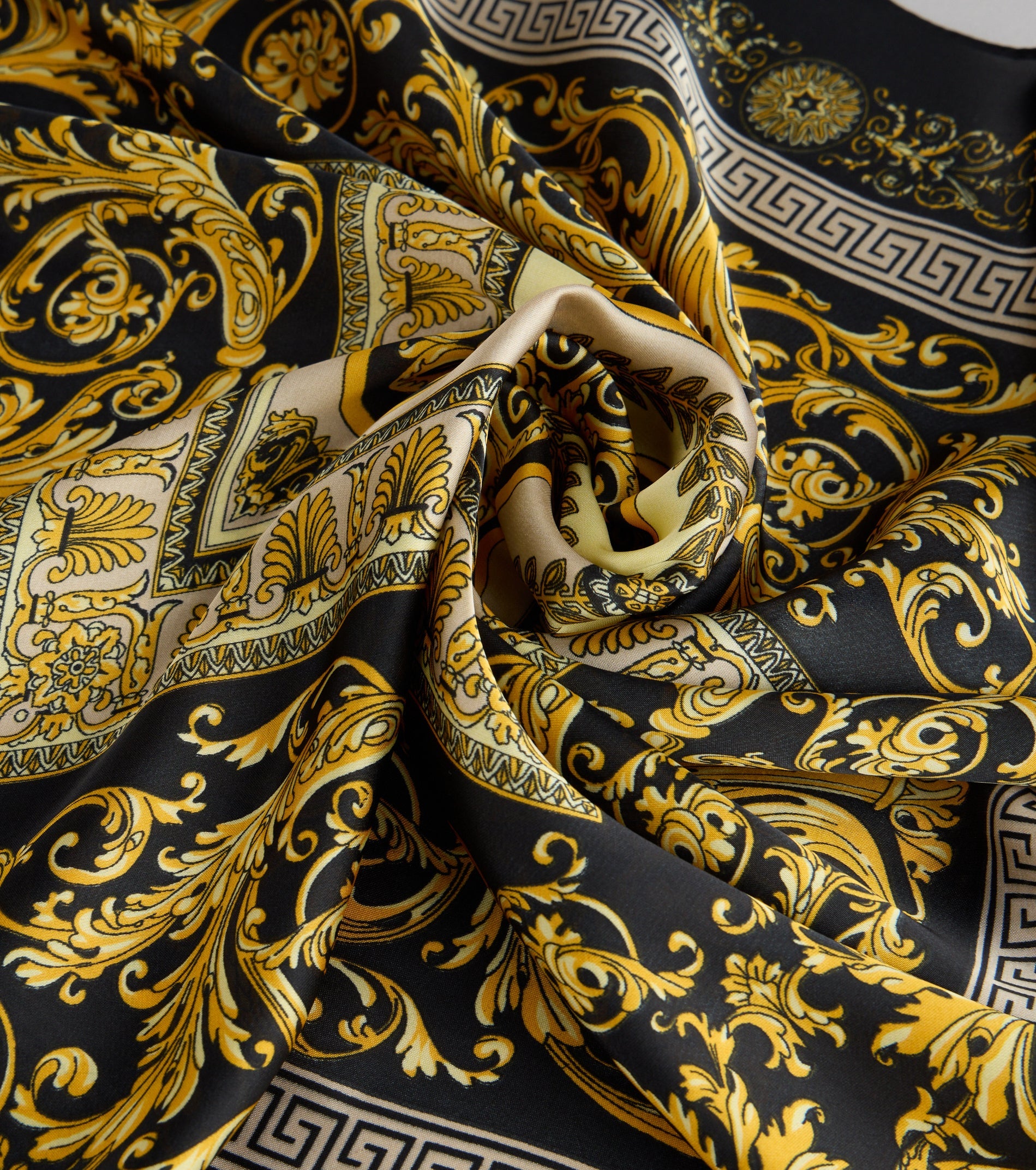 Soft Luxe Mosaic Satin Scarf
