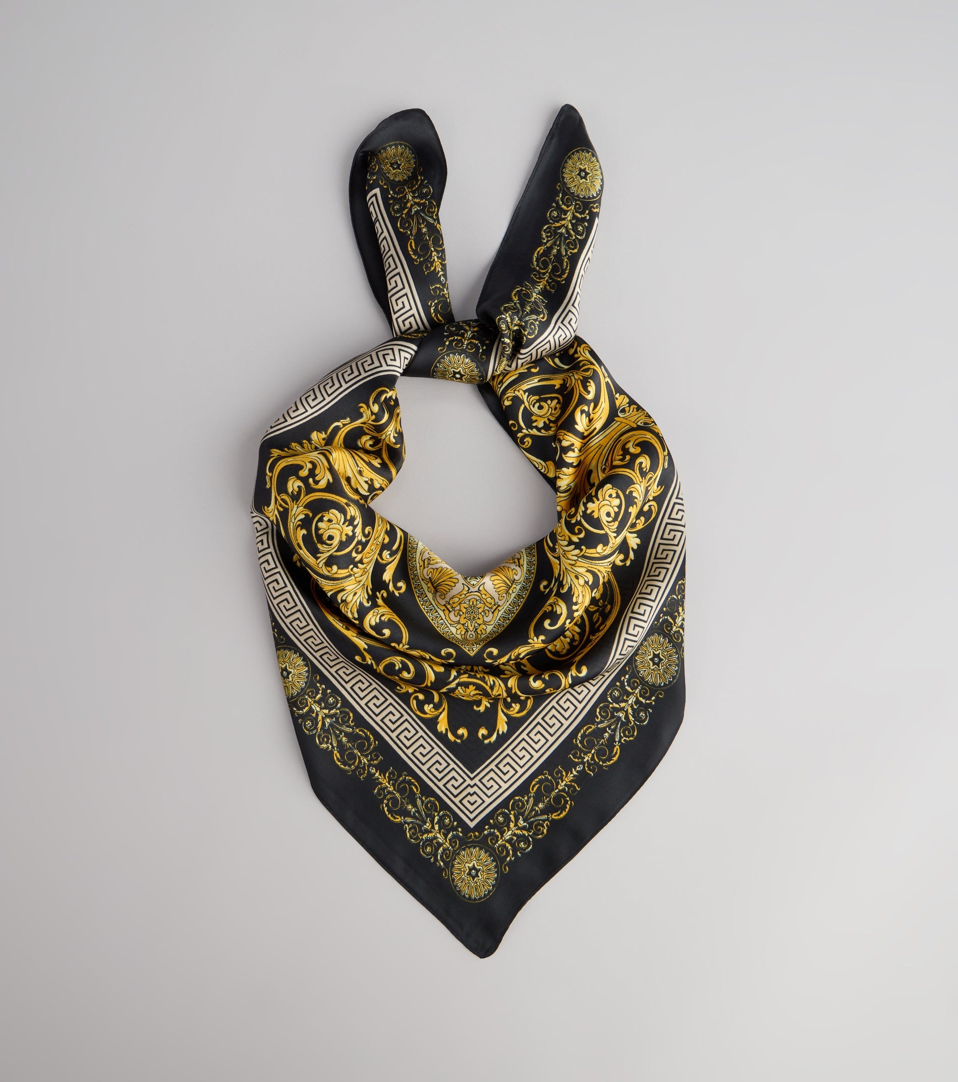 Soft Luxe Mosaic Satin Scarf