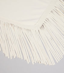 Fringe Factor Faux Suede Scarf