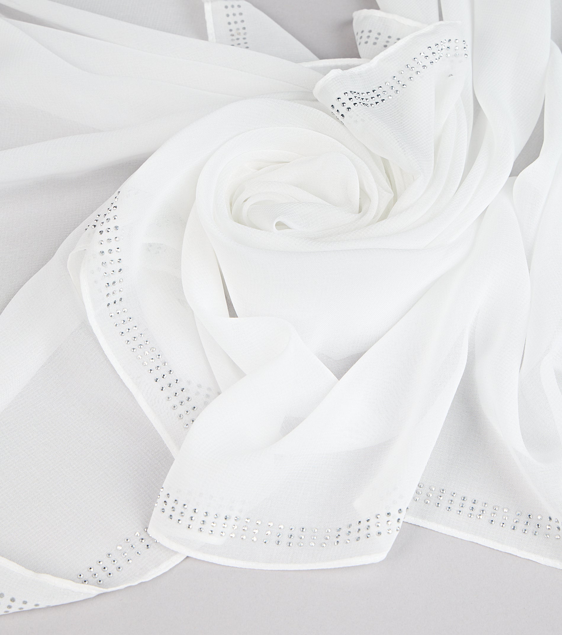 Starry Night Rhinestone Trim Scarf
