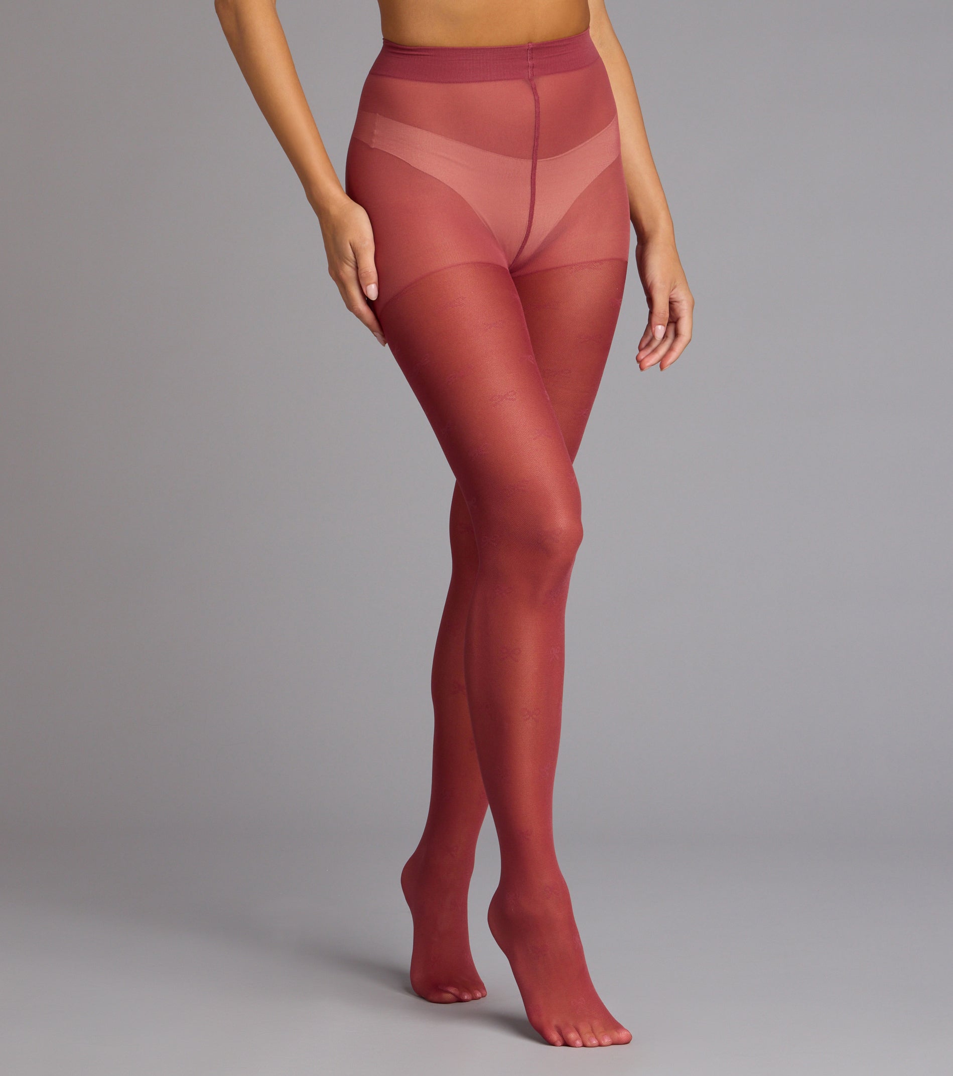 Sweet Detail Jacquard Bow Tights