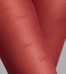 Sweet Detail Jacquard Bow Tights