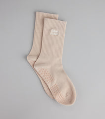Inhale Exhale Grip Crew Socks