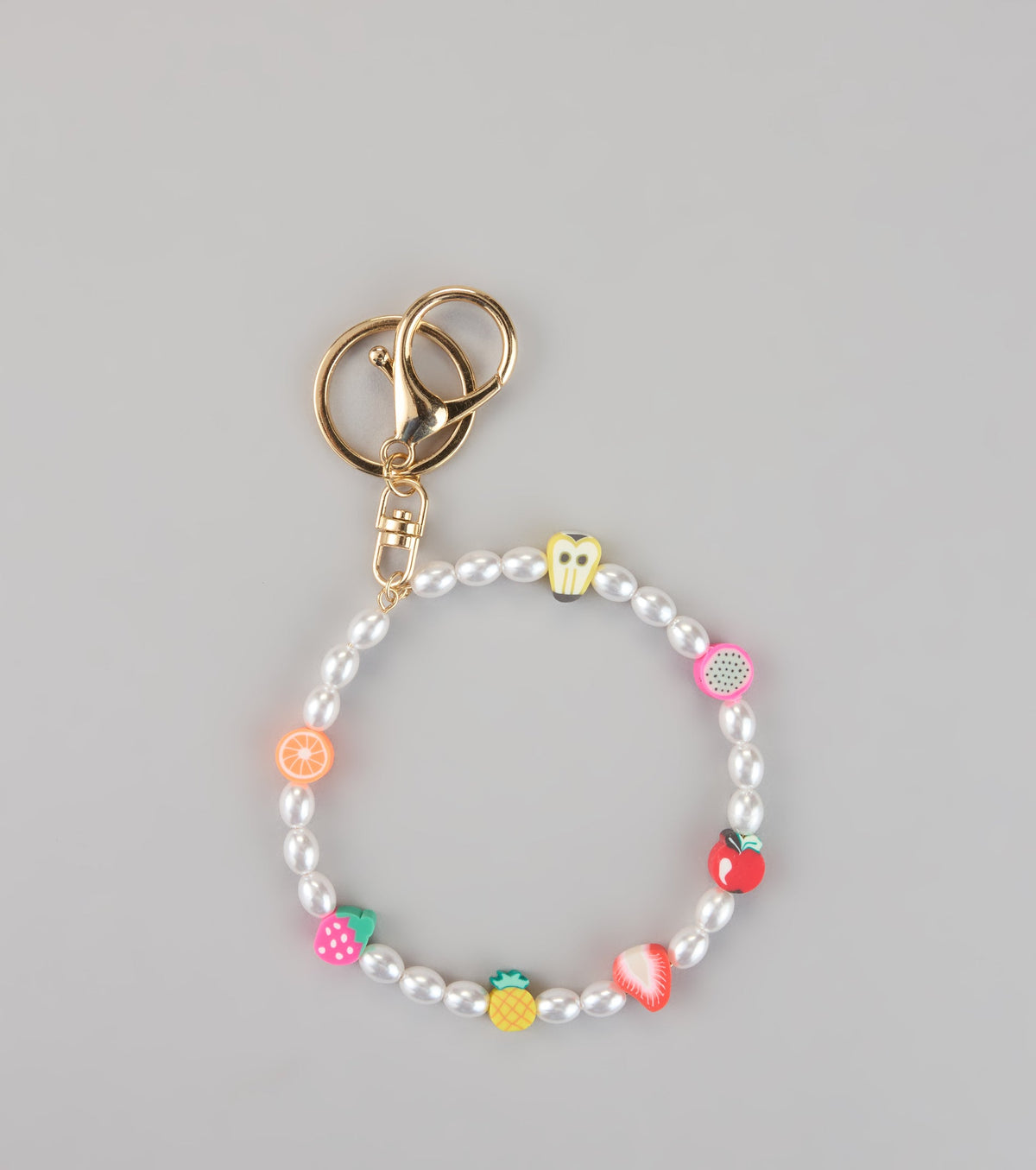 Fruity Crush Pearl Wristlet Keychain