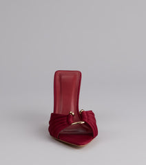 Touch Of Drama Stiletto Mules