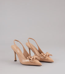 Strut Season Bow Stiletto Pumps