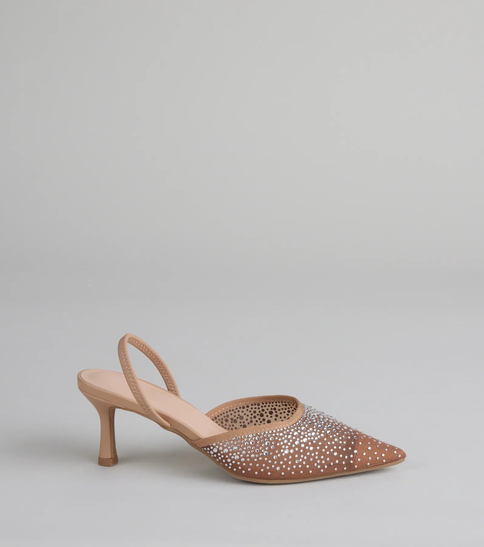 She Came to Sparkle Slingback Heels