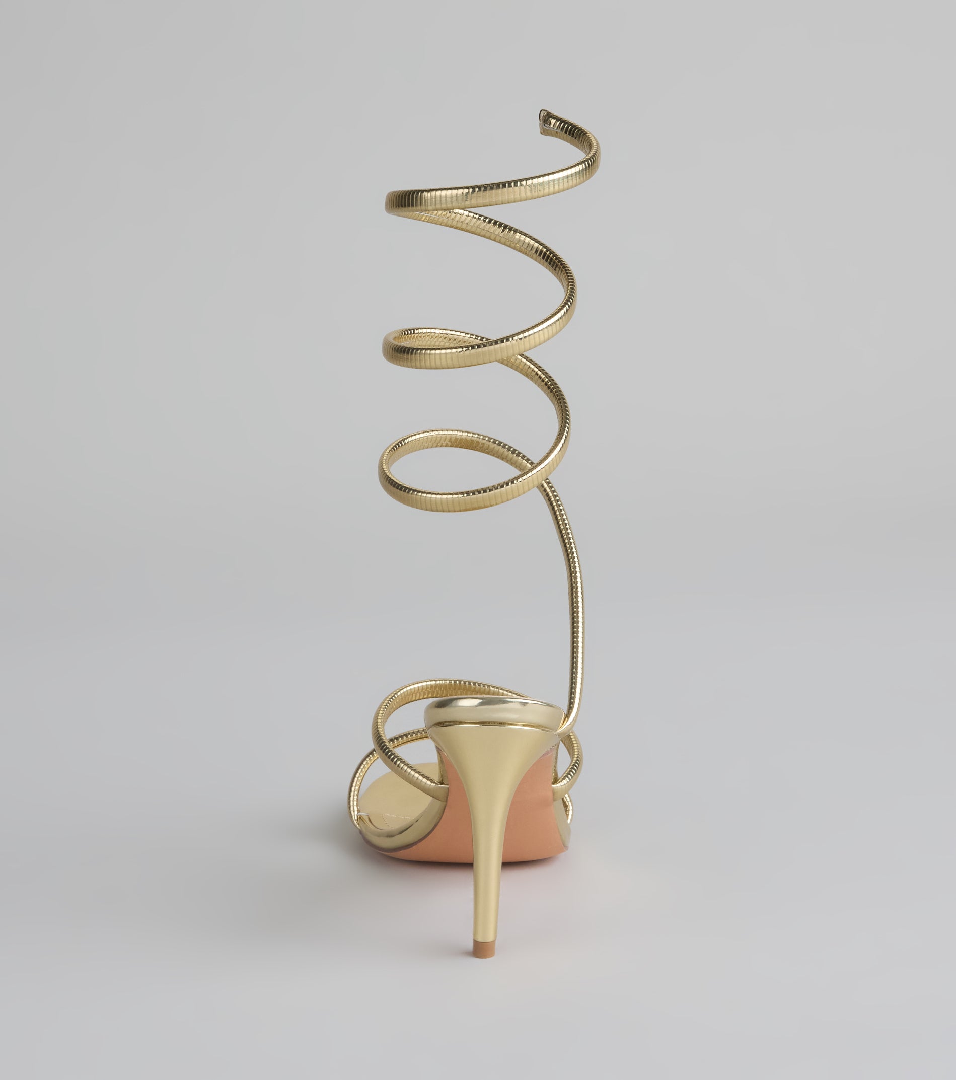 Golden Hour Spiral Stiletto Heels