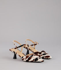 Strut Bold Pointed Slingback Pumps