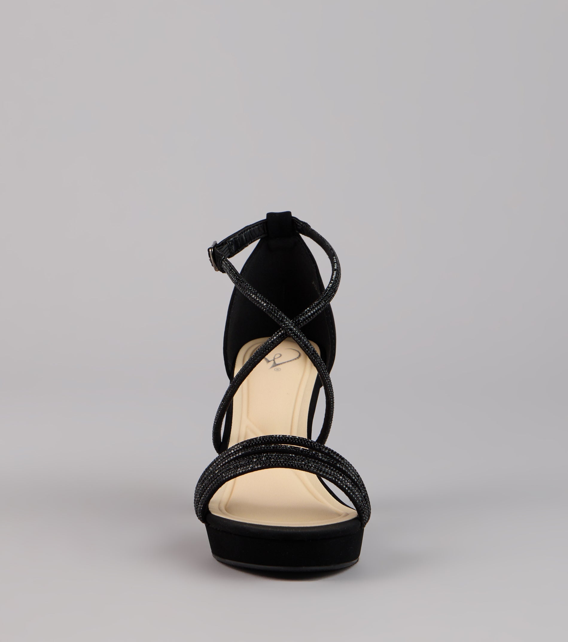 Glow Getter Rhinestone Block Heels