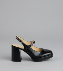 Retro Revival Faux Leather Mary Janes