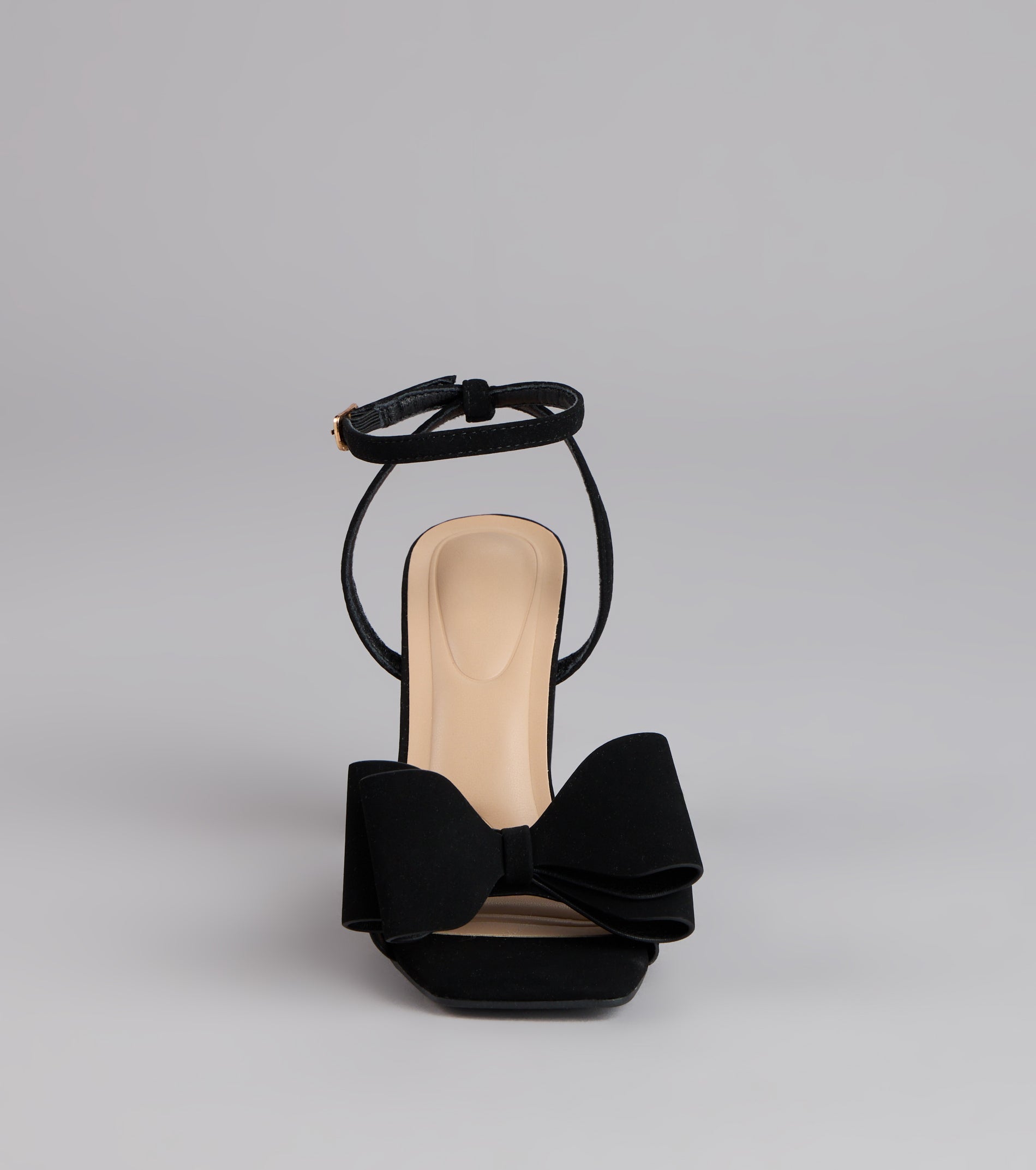 Make A Statement Bow Block Heels